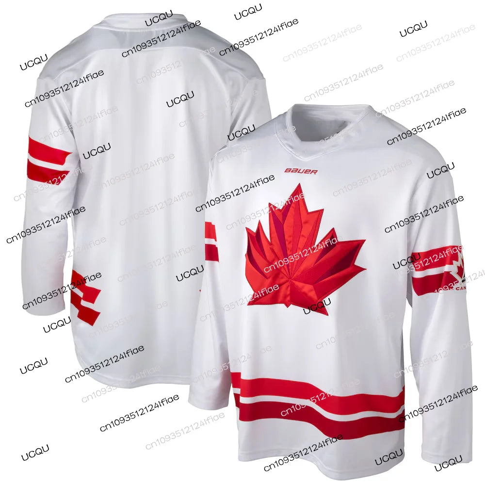 2026 Canada Ice Hockey New Jersey, McDavid Fan Special Edition Ice Hockey Jersey Set Men's Long-Sleeve Athletic Jersey