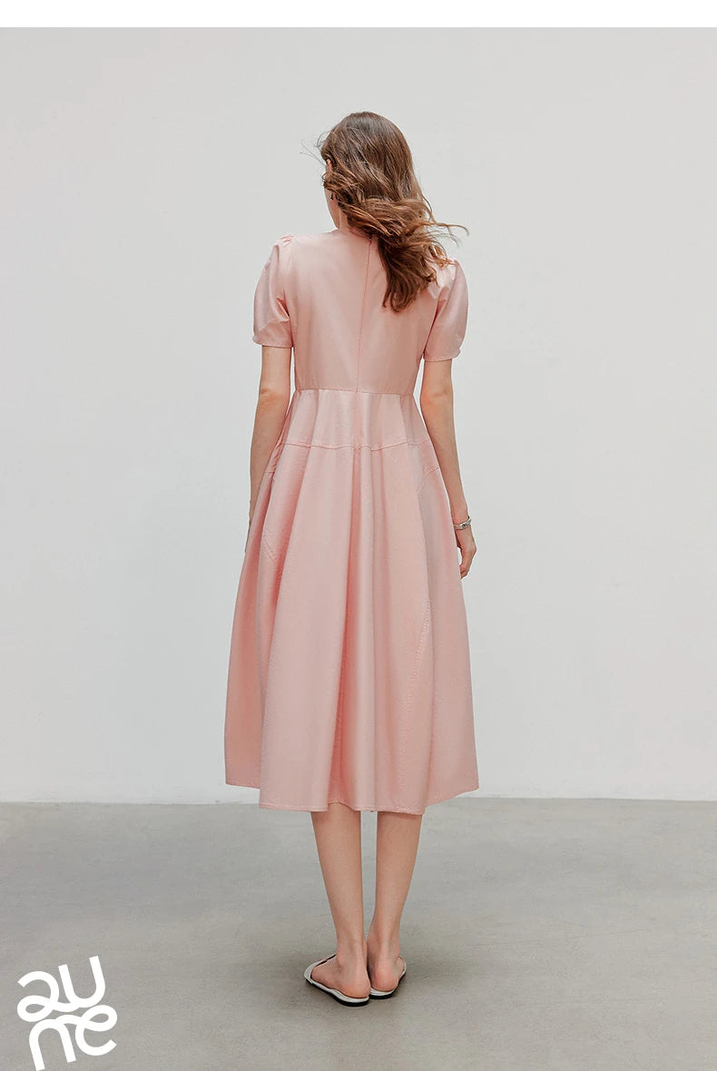 TOYOUTH Women Dress 2025 Summer New Elegant Dress 8529009