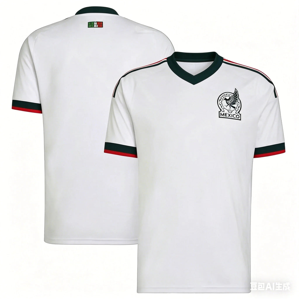 Classic Adult and Kids T-Shirt Retro Breathable Soccer Jersey Mexico Football Fan Raul No#9 Soccer Jersey for All Seasons