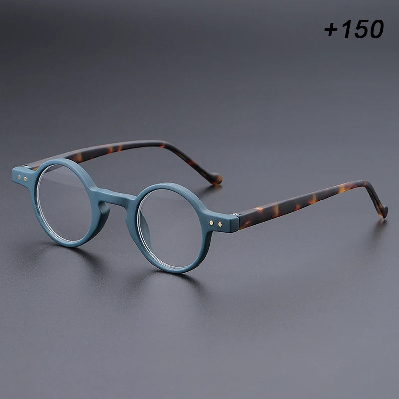 Men's and women's small round frame retro unique lightweight temples, suitable for daily office reading and shopping use