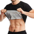 Sauna Sweat Shirt for Men Short Sleeves Body Shaper Gym Exercise Fitness Top Shapewear Sauna Sweat T-Shirt Waist Slimming Tops