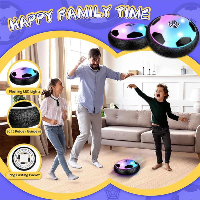 18/11cm Electric Soccer Ball Suspended  Football Toys Soccer Gliding Air Cushion Floating Foam Football Kids Gift with LED Light