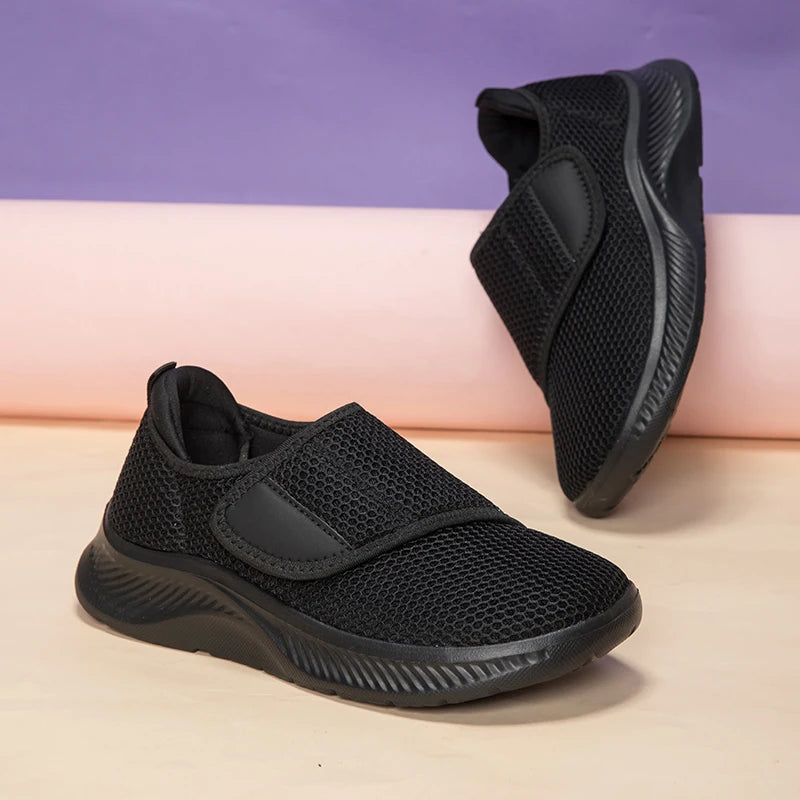 Wide Toe Box Walking Shoes Elderly Men Women Comfort Diabetic Shoes Swollen Foot Orthopedic Sneakers Thumb Eversion Pain Relif