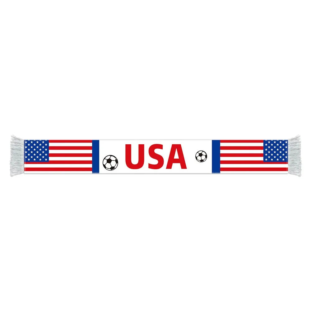USA France Spain Portugal Football Scarf Soccer Fan Cheering Accessories Stadium Decoration Match Cheering Party Decoration