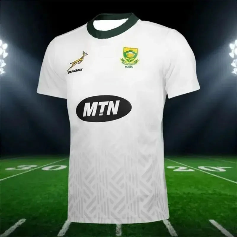South Africa Springboks Rugby Jersey Summer Adult & Children's Quick-Dry Breathable Sports T-shirt Men's & Women's Training Wear
