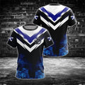Scottish Flag National-themed Men's T-shirt 3D Printed Outdoor Men's Clothing Training Quick-drying Breathable Football Jersey