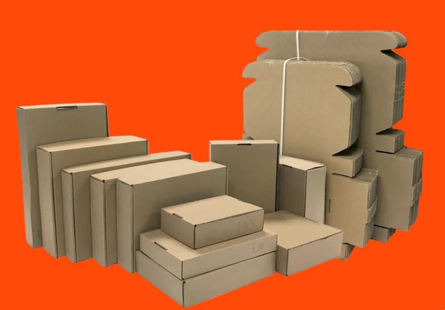 20pcs 13x8x4cm Kraft Shipping Box for Small Business Mailing Wrap Packaging Wedding Party Supplies Soap Candy Gift Packing Box
