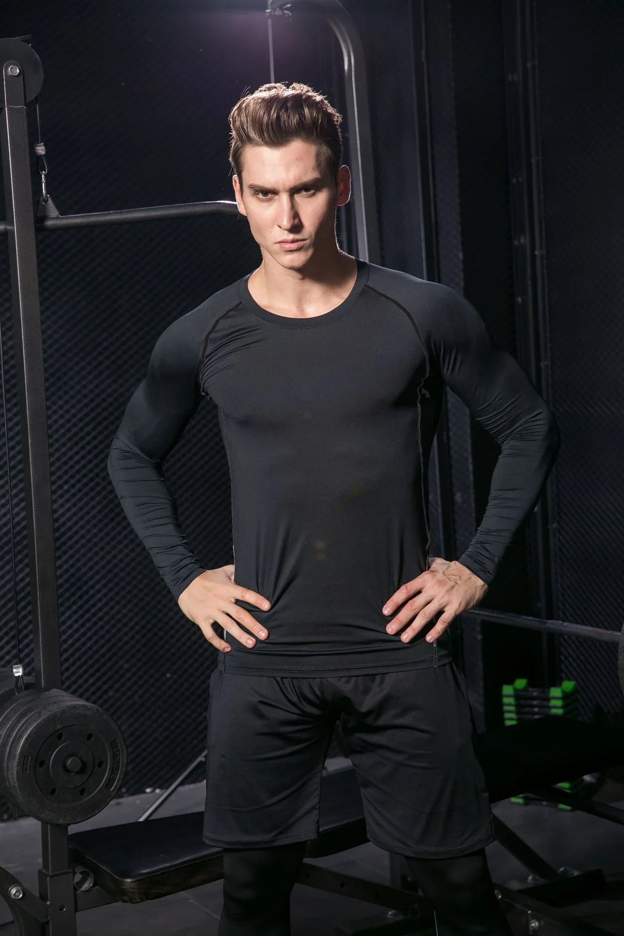 Gym Hub Printed Men's Compression T-Shirt Gym Workout Sport Quick Dry Tight Shirts Outdoor Training Fitness Elasticity Tops Tee