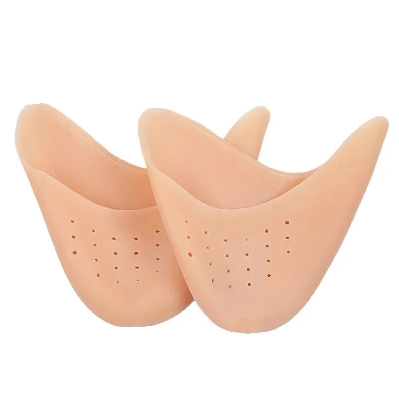 RHBJ 2Pcs=1Pair Elastic Knitted Gel Toe Cover Professional Ballet Pointe Dance Shoe Pads Forefoot Pad Toe Protector Toe Cover