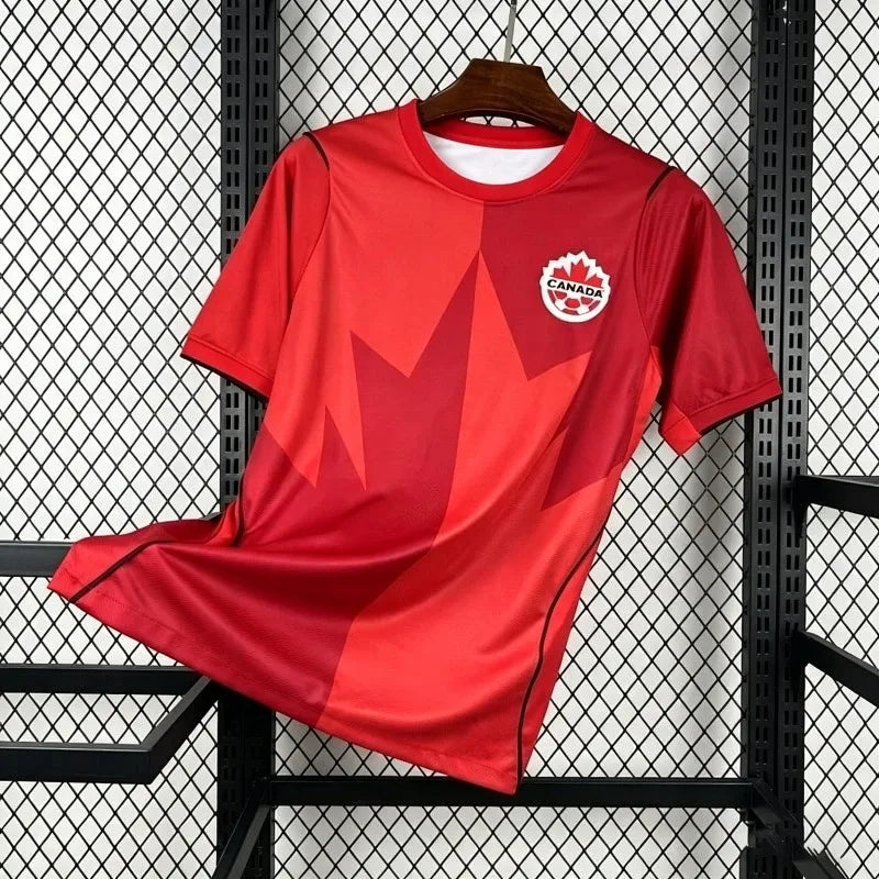 New Canada Team World Competition Home Jersey T-ShirtMen's Soccer Fan Shirt Quick-drying and Breathable Sportswear Beach Wear