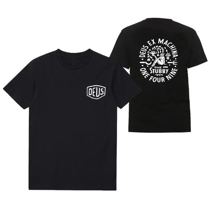 DEUS EX MACHINA Men Clothing T-Shirts Fashion tide Short Sleeve Streetwear MX Summer Round Neck Tees Man Sport Sportwear Vintage