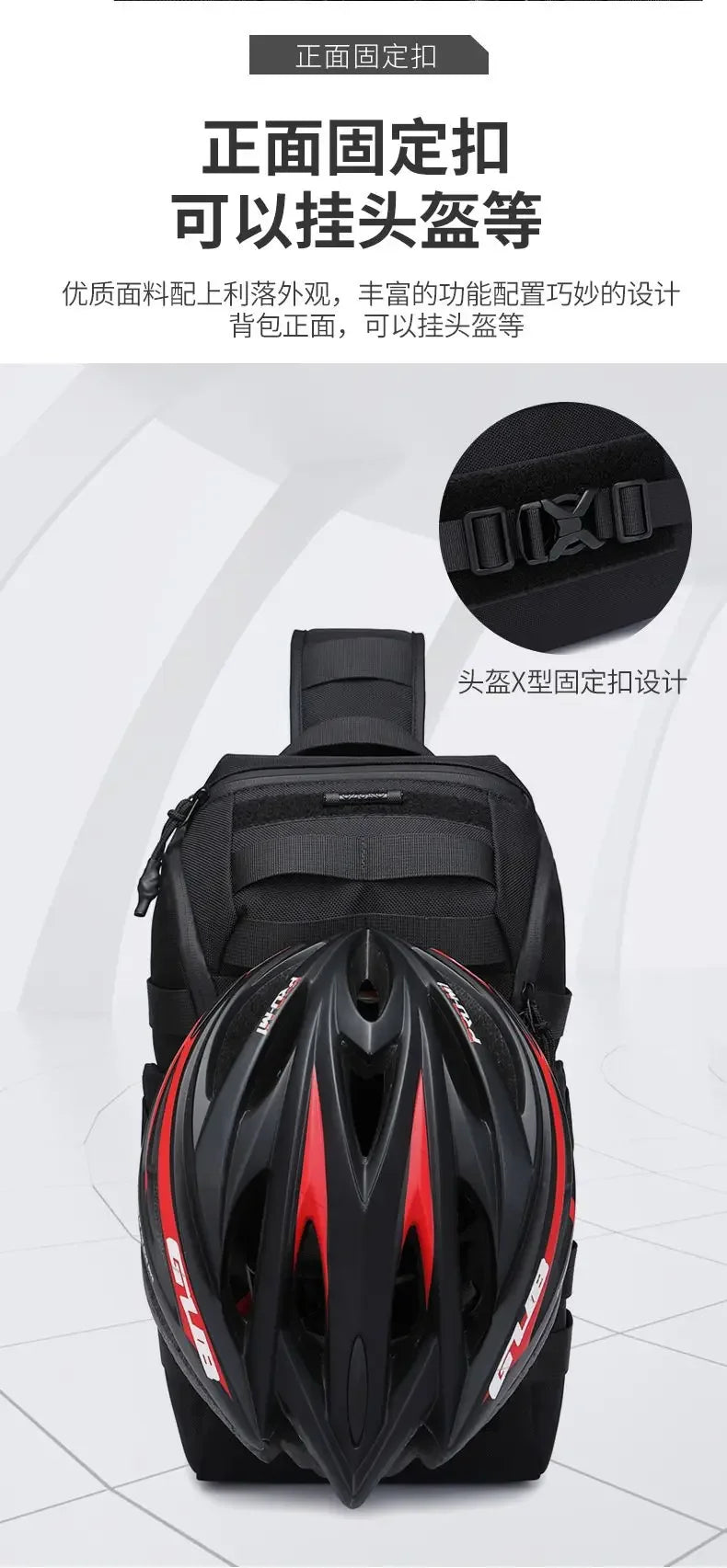 OZUKO Bicycle Bag   Crossbody Bag Camping Riding Travel Rucksack Molle Tactical Bags Hiking Cycling Outdoor