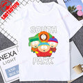 South Park Graphic Printed Man Tshirt Cotton Short Sleeve Streetwear Casual Fashion Loose Women T-shirt 90s Cartoon Vintage Tee