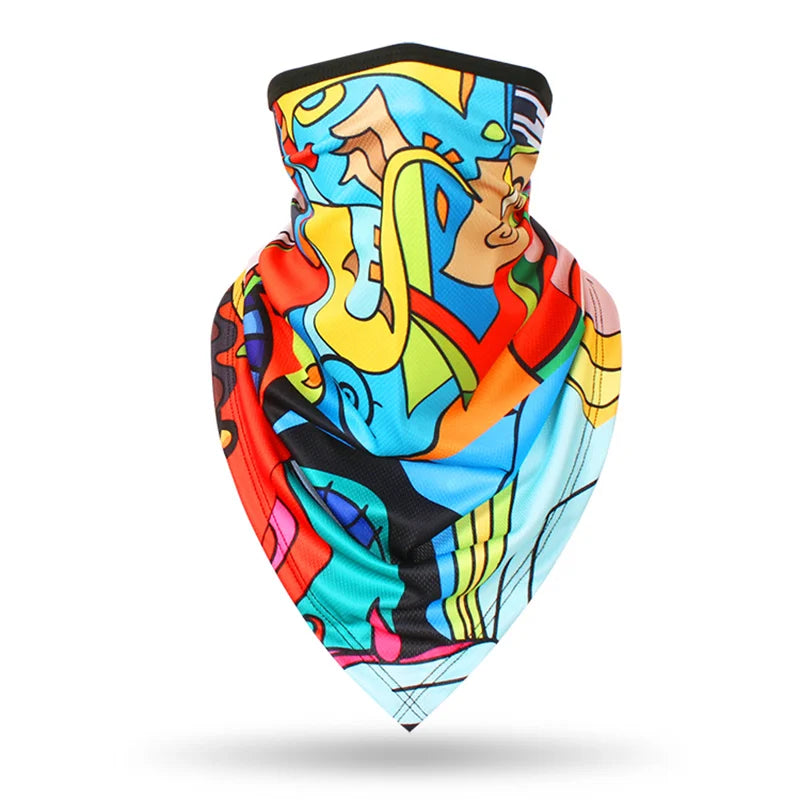 Sports Scarf for Cycling, Cooling Face Mask, Windproof Neck Gaiter, UV Protection Scarf for Beach, Fashion Bandana for Men Women