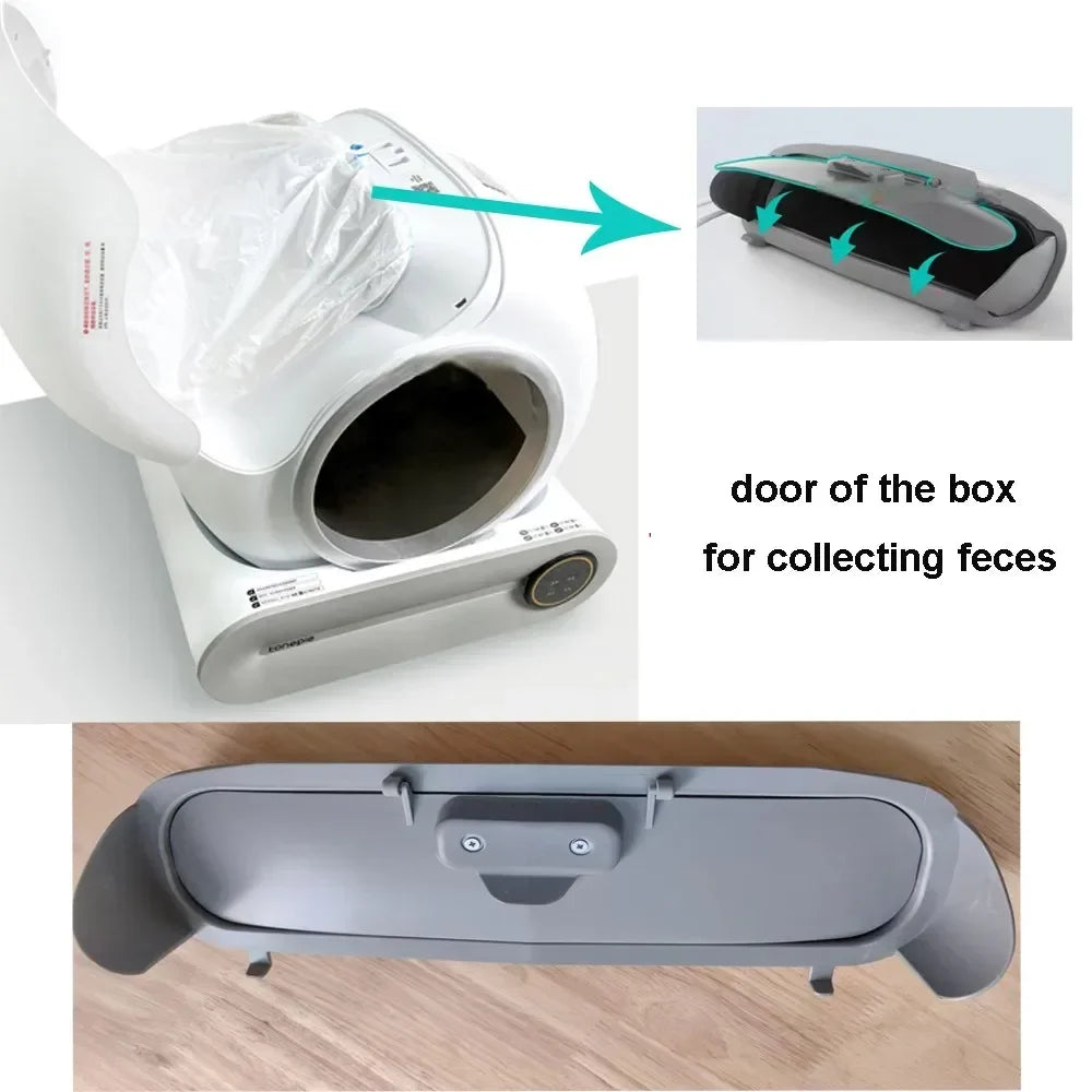 TONEPIE Automatic Cat Litter Box Accessories Bin Door Bottom Capsule Ventilation Screen Filter Mesh Trash Poop Bag LitterTray