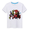 Kid's Iron Man Spider Man Retro T-shirt Printed Casual Harajuku Aesthetics Neutral Theme Superhero Fan Artwork Clothing
