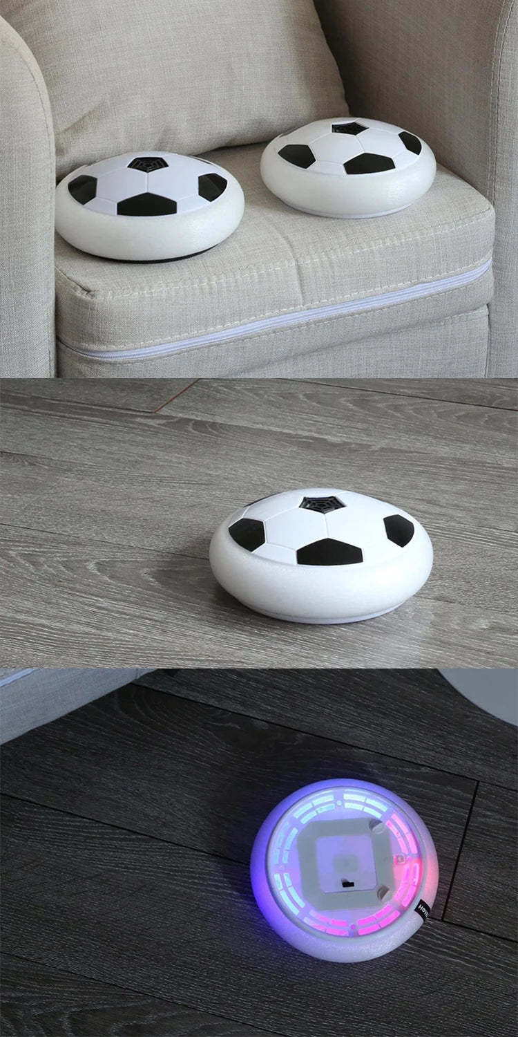 18/11cm Electric Soccer Ball Suspended  Football Toys Soccer Gliding Air Cushion Floating Foam Football Kids Gift with LED Light