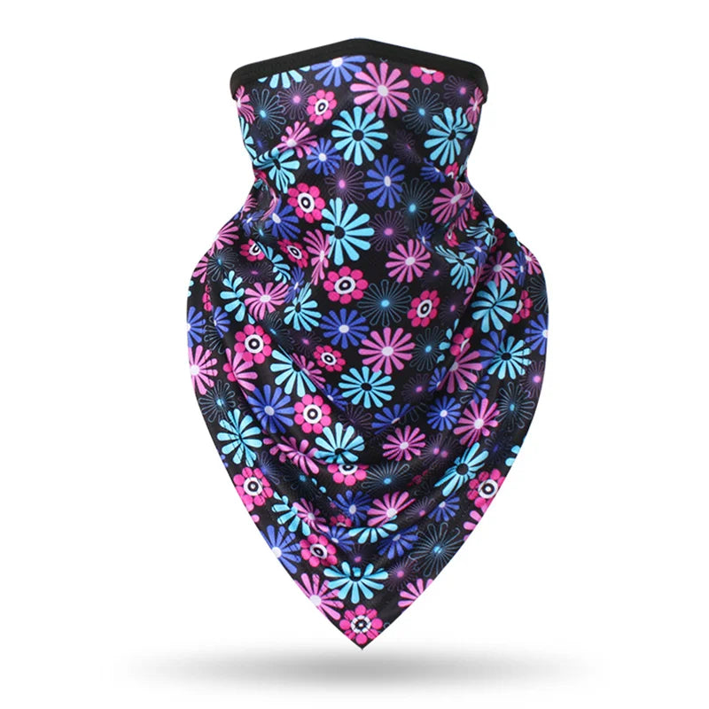Sports Scarf for Cycling, Cooling Face Mask, Windproof Neck Gaiter, UV Protection Scarf for Beach, Fashion Bandana for Men Women