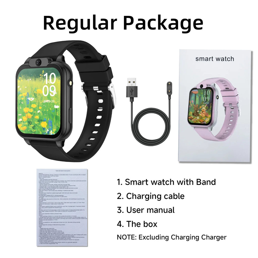2026 NEW Smart Watch for Children Multifunctional Watch Camera Control Take Photo Multi-mode Wisdom Games 24 Languages Gift Kids