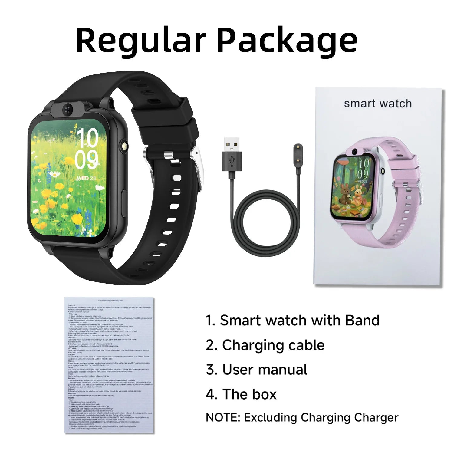 2026 NEW Smart Watch for Children Multifunctional Watch Camera Control Take Photo Multi-mode Wisdom Games 24 Languages Gift Kids