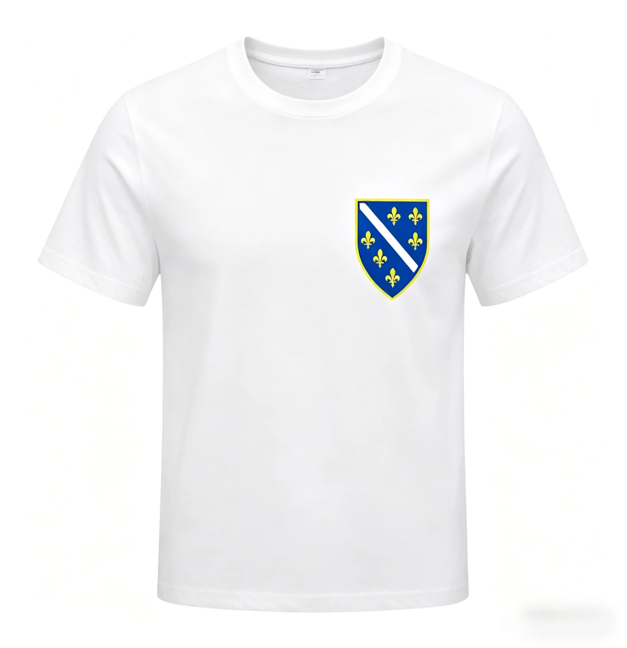 Bosnia and Herzegovina Historical Emblem Printed T-shirt 2026 Summer New Men's Women's Fashion Casual Oversized T-shirt Y2K