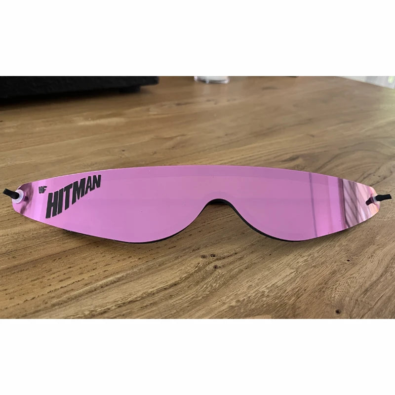 Licensed Vintage Bret Hart Hitman Hart Wrap Around Shades Sunglasses  New Motorcycle glasses