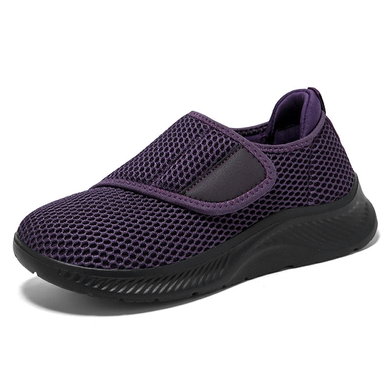 Wide Toe Box Walking Shoes Elderly Men Women Comfort Diabetic Shoes Swollen Foot Orthopedic Sneakers Thumb Eversion Pain Relif