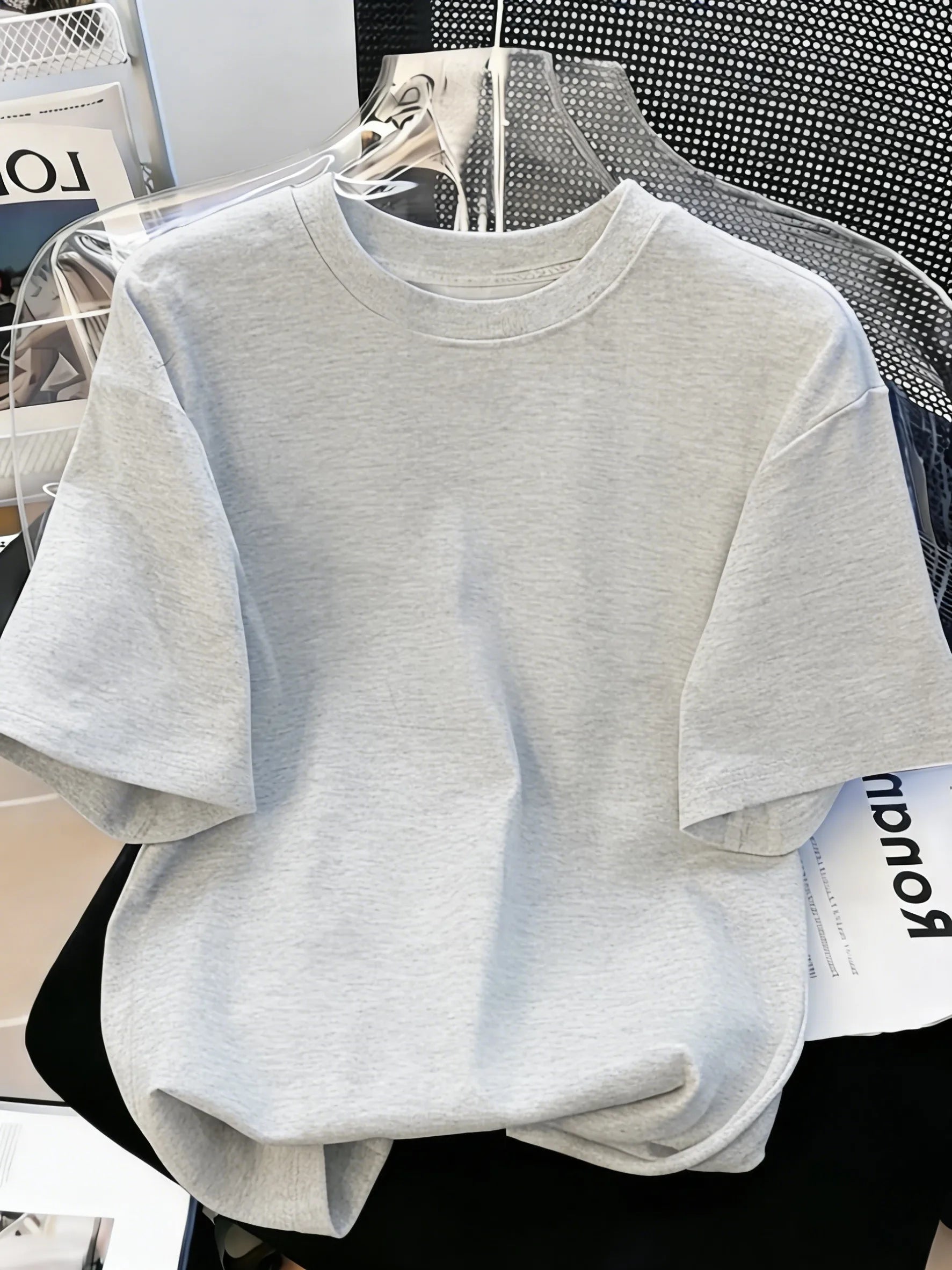 Solid Beach Summer T-Shirt For Man 21 Color S-3XL Cotton Short Sleeve All-Match Basics Street Streetwear Soft Breathable Clothes