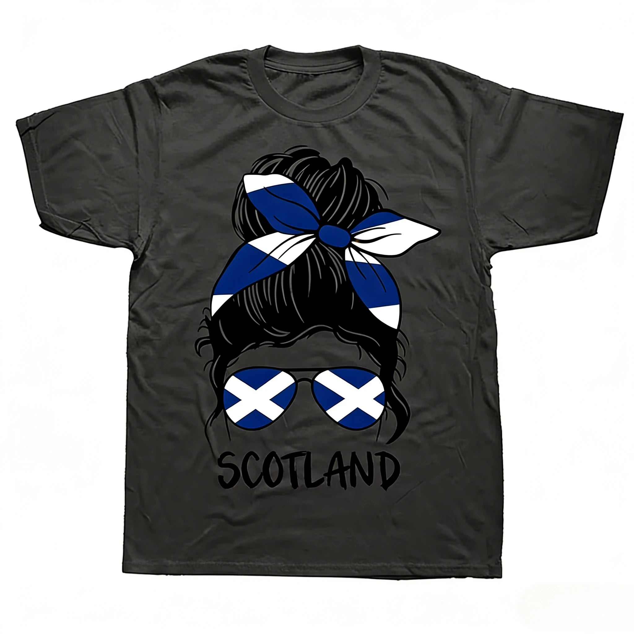 Scotland Girls T Shirts Summer Style Graphic Cotton Streetwear Short Sleeve Scottish Flag Gifts T-shirt Mens Clothing