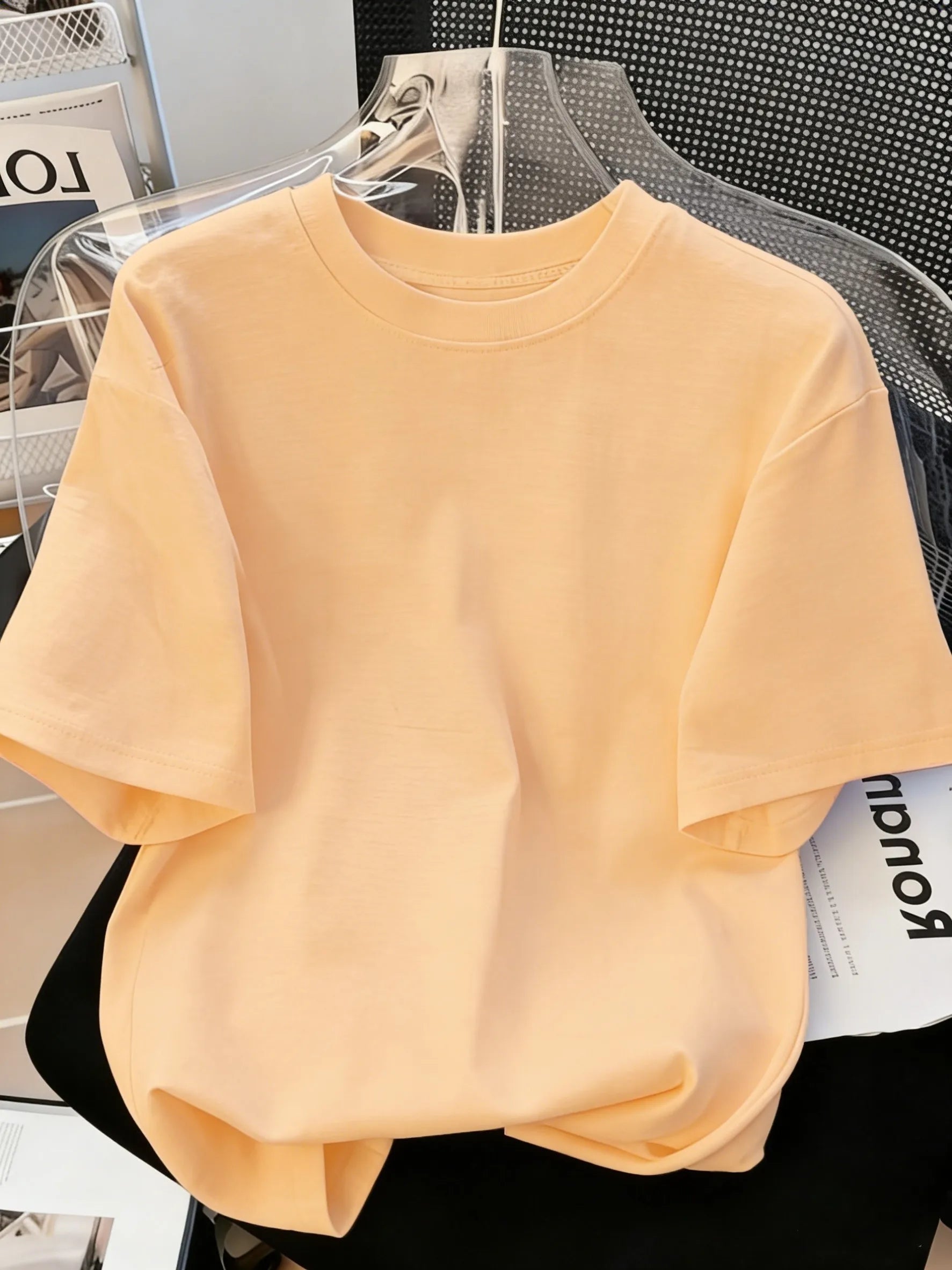 Solid Beach Summer T-Shirt For Man 21 Color S-3XL Cotton Short Sleeve All-Match Basics Street Streetwear Soft Breathable Clothes
