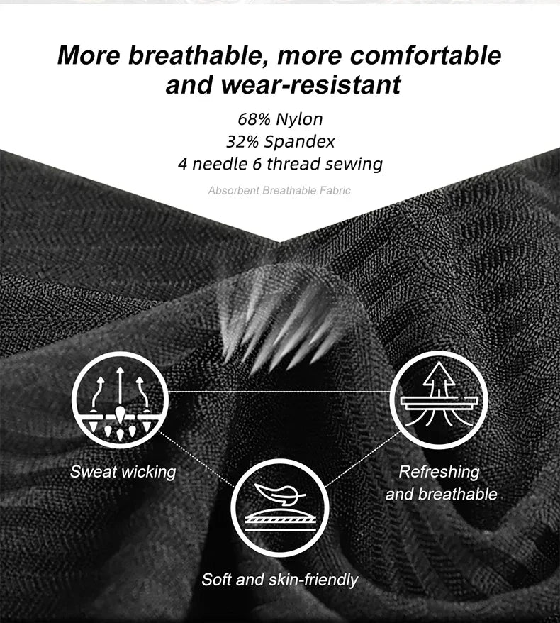 X-TIGER High Performance Breathable Cycling Underwear Men 5D Silicone Pad 3D Cutting Moisture Wicking Road Cycling Shorts