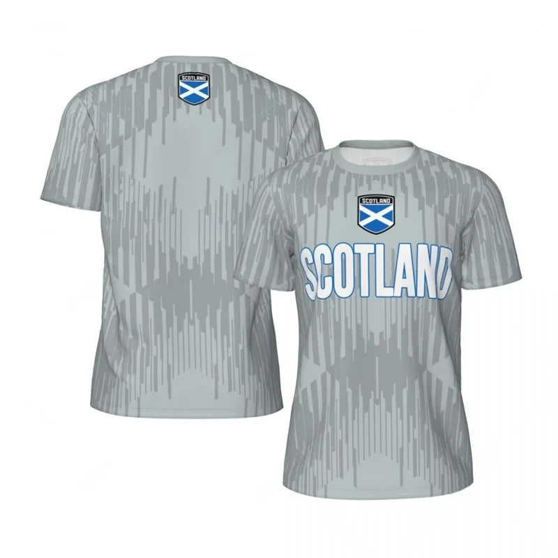 Scotland Football T Shirts Men Cool Outdoor Sports T-shirt 3D Printed Soccer Short Sleeves Summer Street Oversized Tee Shirt