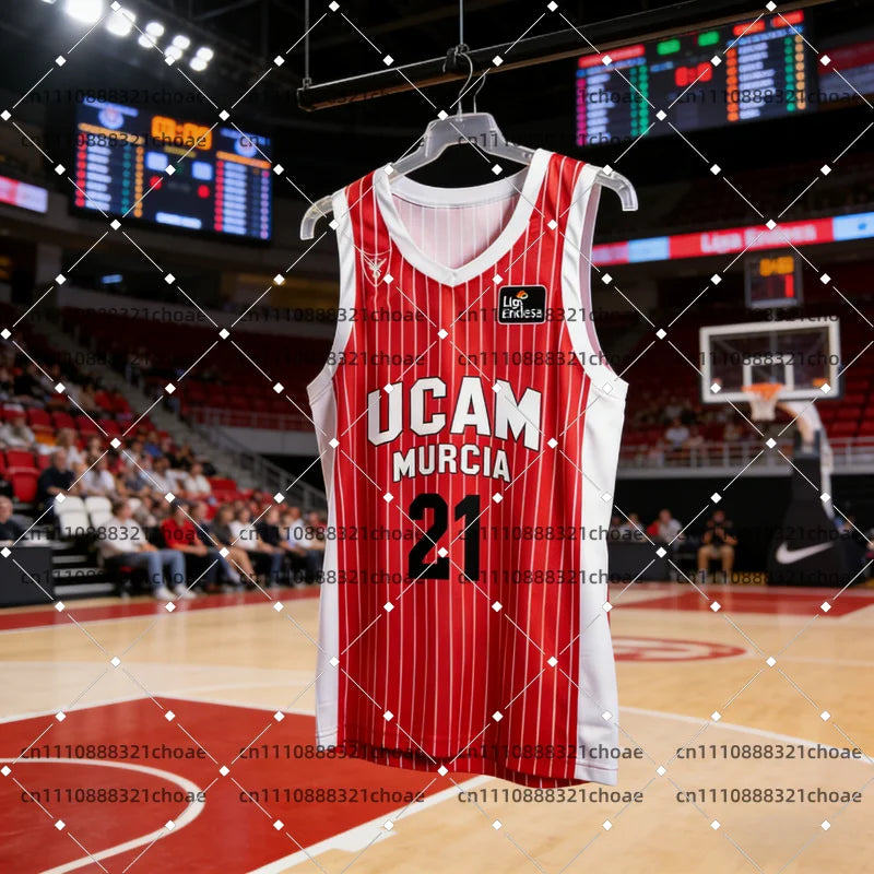 2026 New Spanish Basketball Jersey UCAM Murcia Basketball Game Fan Special Jersey Kit Basketball Quick Dry Sports Vest Beachwear