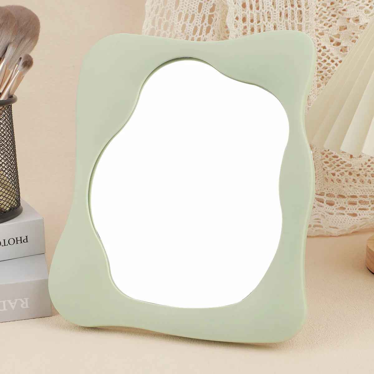 Makeup Mirror Room Decoration Desk Accessorie Mirror Decoration Bedroom Decorative Mirrors Tabletop Mirror Home Aesthetic Decor