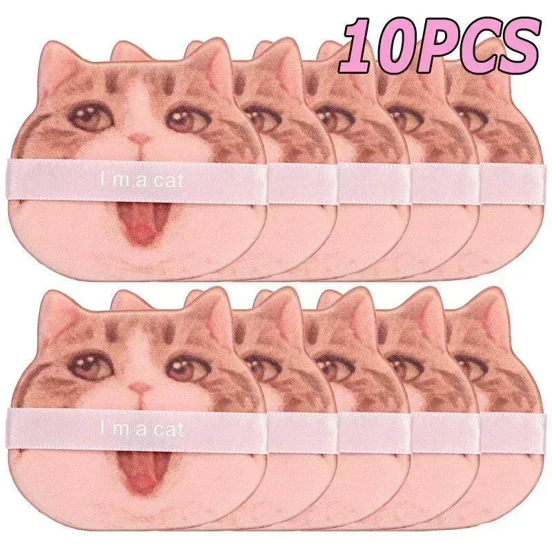 Cute Cat Paw Shaped Makeup Puff, Dual-use for Dry and Wet, Foundation Concealer Sponge, Fine Makeup Tool