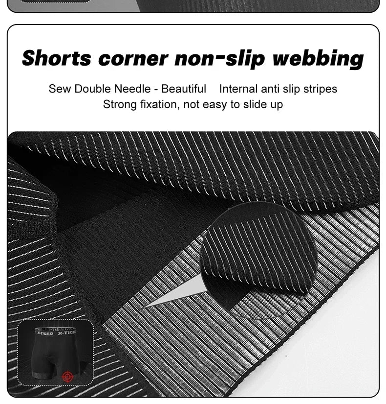 X-TIGER High Performance Breathable Cycling Underwear Men 5D Silicone Pad 3D Cutting Moisture Wicking Road Cycling Shorts