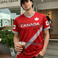 26 new Men's&Women's Canada Soccer fans Jersey Gift For Lovers Tee Fan Gift Plus Size Fashion Street Top soccer fans T-shirt