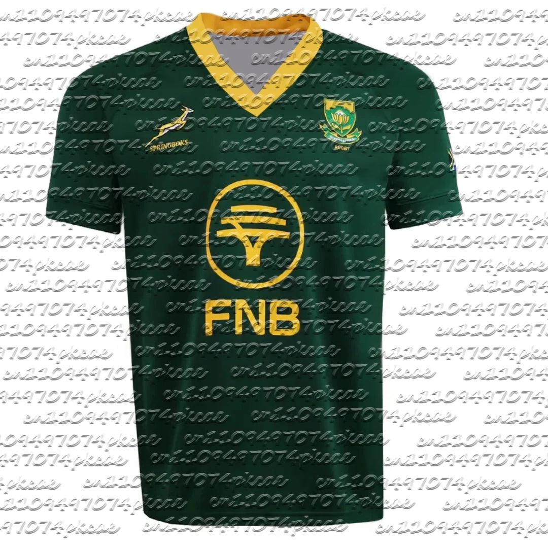 2026 South Africa Springboks Replica Jersey Home Rugby Jersey Kids/Adults Training and Daily Wear T-Shirt Family Matching Y2K