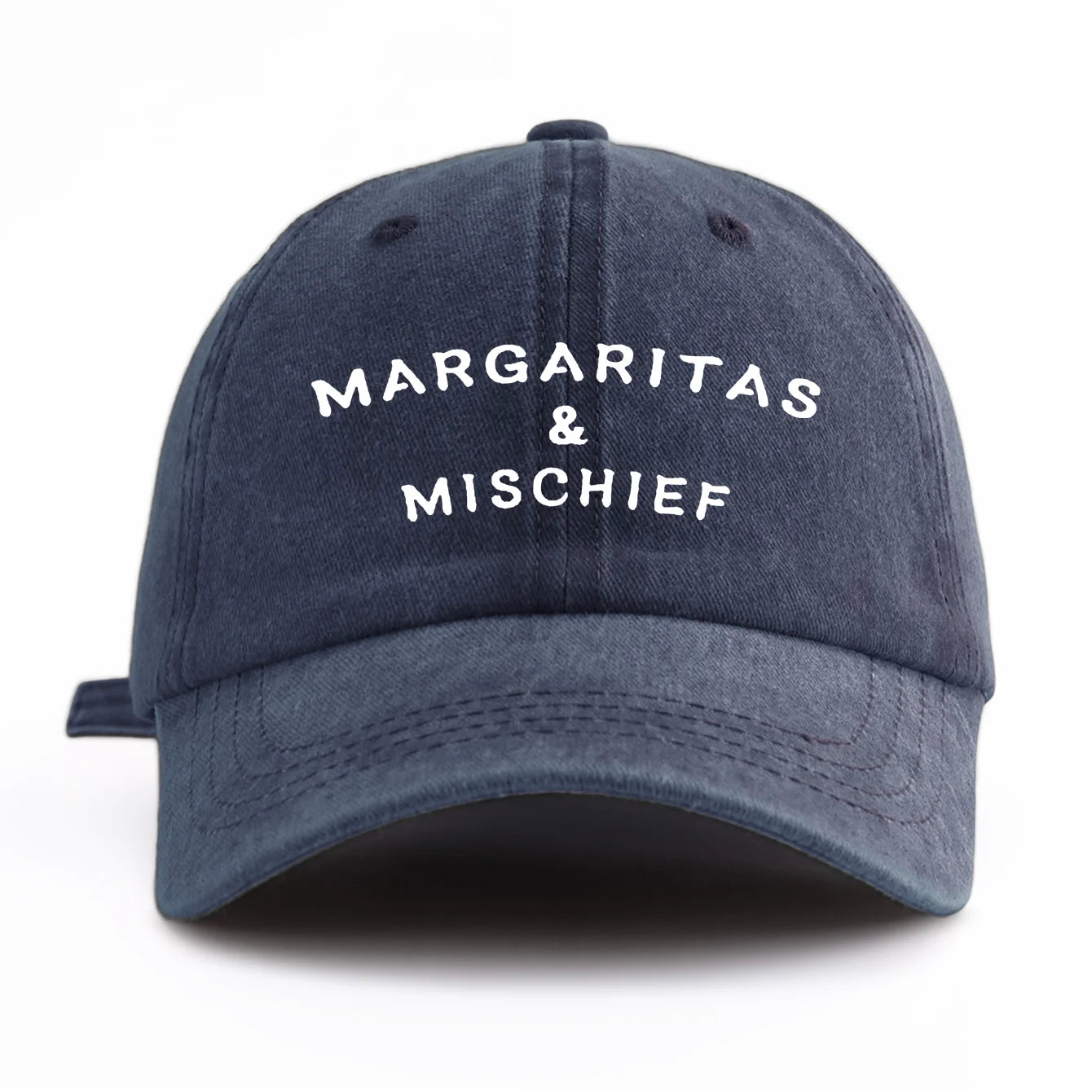 1pc MM Print Washed Baseball Cap for Adults,  Minimalist Retro Style Casual Soft Adjustable Dad Hat, Perfect As Gift