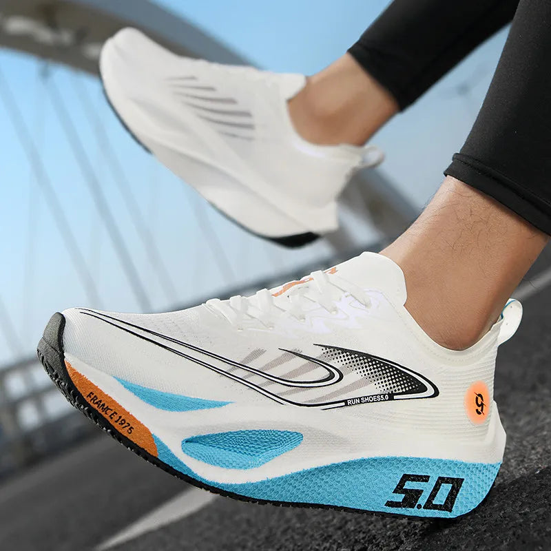 Casual Sports Shoes for Men&Women,Sneakers Platform Running Carbon Plate,Marathon Racing,Shock-absorbing,Athletics Training Shoe