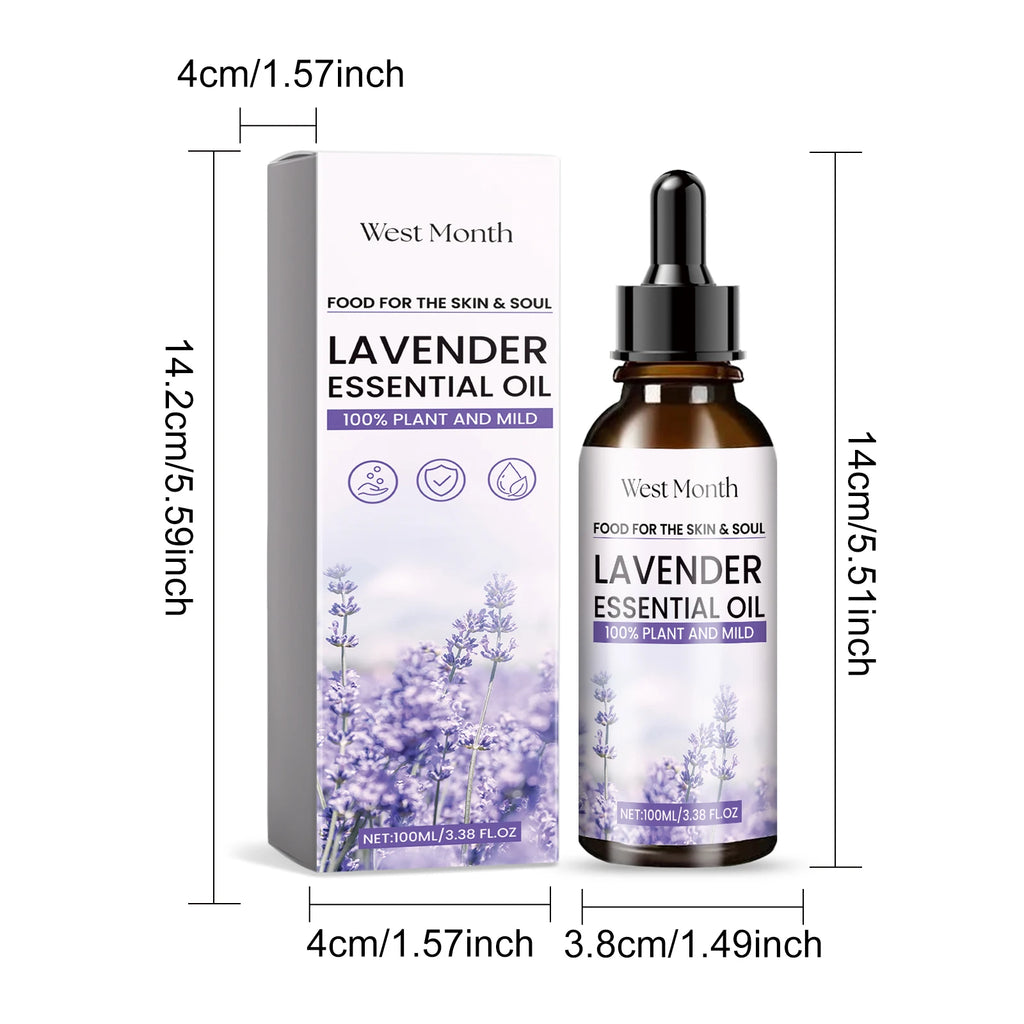 Lavender Essential Oil Moisturizes And Nourishes The Skin Relieves Anxiety Improves Sleep Quality & Is A Body Care Essential Oil