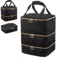 Nail Artist Bag Portable Nail Polish Storage Bag Manicure Kit Case With 2 Removable Cases Storage Bag Essential Oil Storage Box