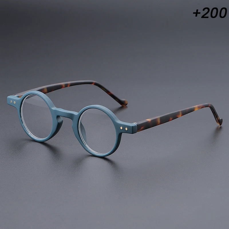 Men's and women's small round frame retro unique lightweight temples, suitable for daily office reading and shopping use
