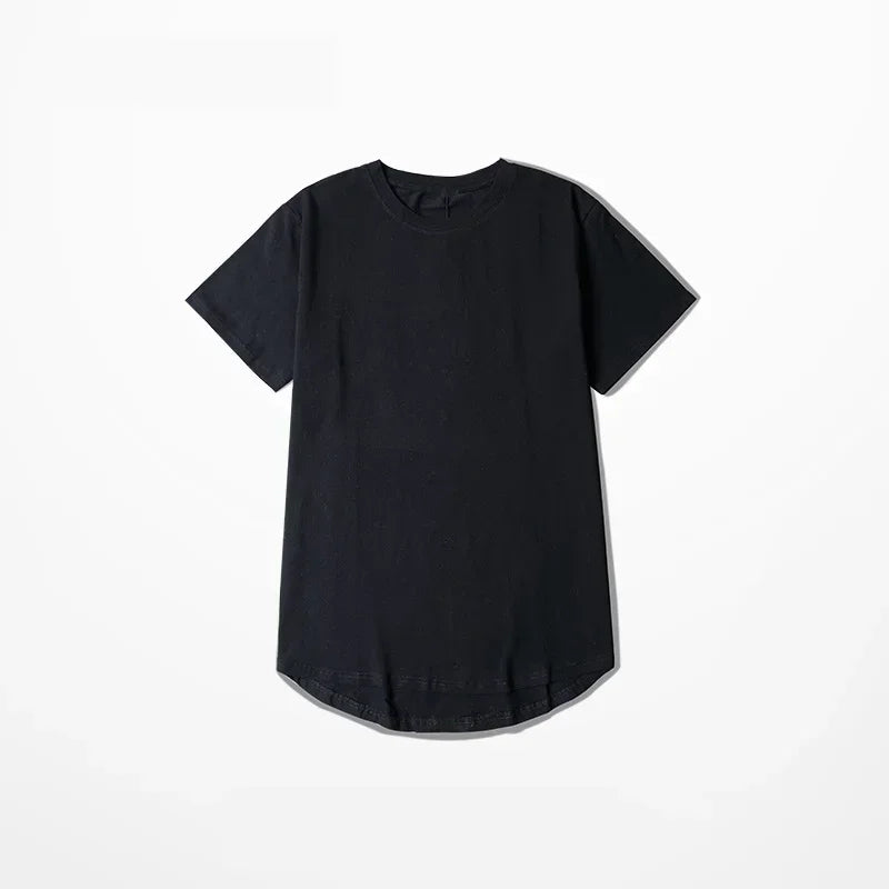 2026 MRMT High Street Arc Hem Mens T Shirt High Quality Cotton Men T-Shirt Lengthened Over Size Man Tops Tees For Male Tshirt