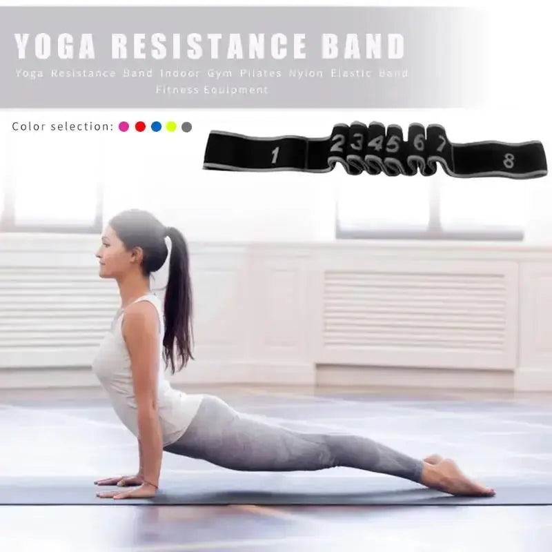 Yoga Belt Professional Gymnastics Supplies Stretch Resistance Band Indoor Gym Elastic Fitness Training Equipment