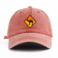 1pc CAMEL Print Washed Baseball Cap for Adults,Minimalist Retro Style Casual Soft Adjustable Dad Hat, Perfect As Gift