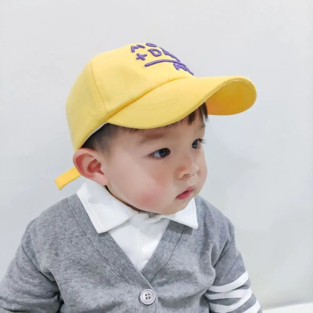 Children's Hats Spring Autumn Boys Girls Duckbill Hats Casual Baby Caps Fashion Cute MOM+DAD=ME Embroidery Sun Hats