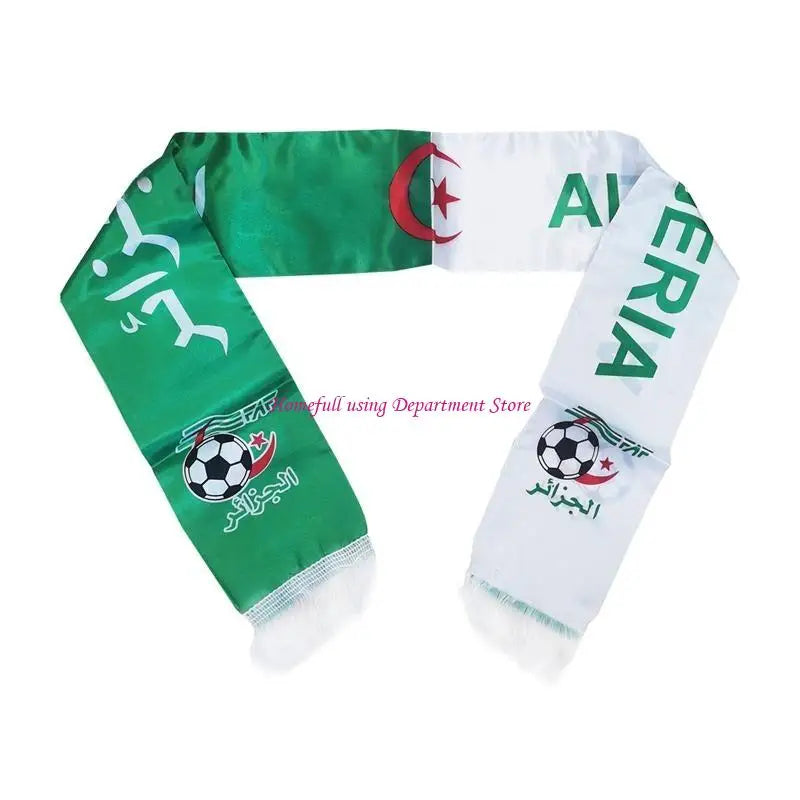 Football Scarf Double-sided Printed Soccer Fan Scarf 15 Countries 5.11x51.18In