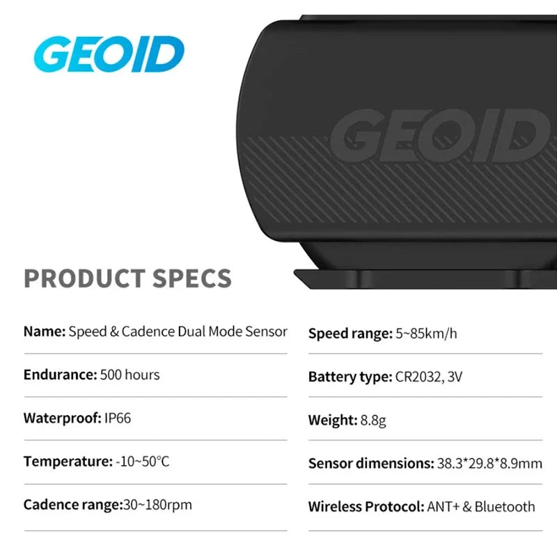 GEOID CS600 Speed Cadence Sensor Wireless GPS Computer ANT Bluetooth Dual Protocol Sensor For Garmin Wahoo Bryton