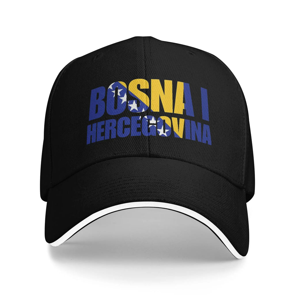 Unisex Bosnia and Herzegovina Flag Outdoor Hat  Trucker Cap Casual Baseball Cap Sports Hats
